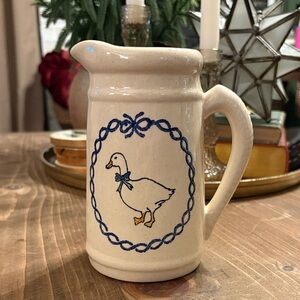 Cream Goose Pitcher